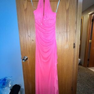 DC Vibrant Pink Backless Dress